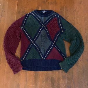 Vintage nautica handknit sweater